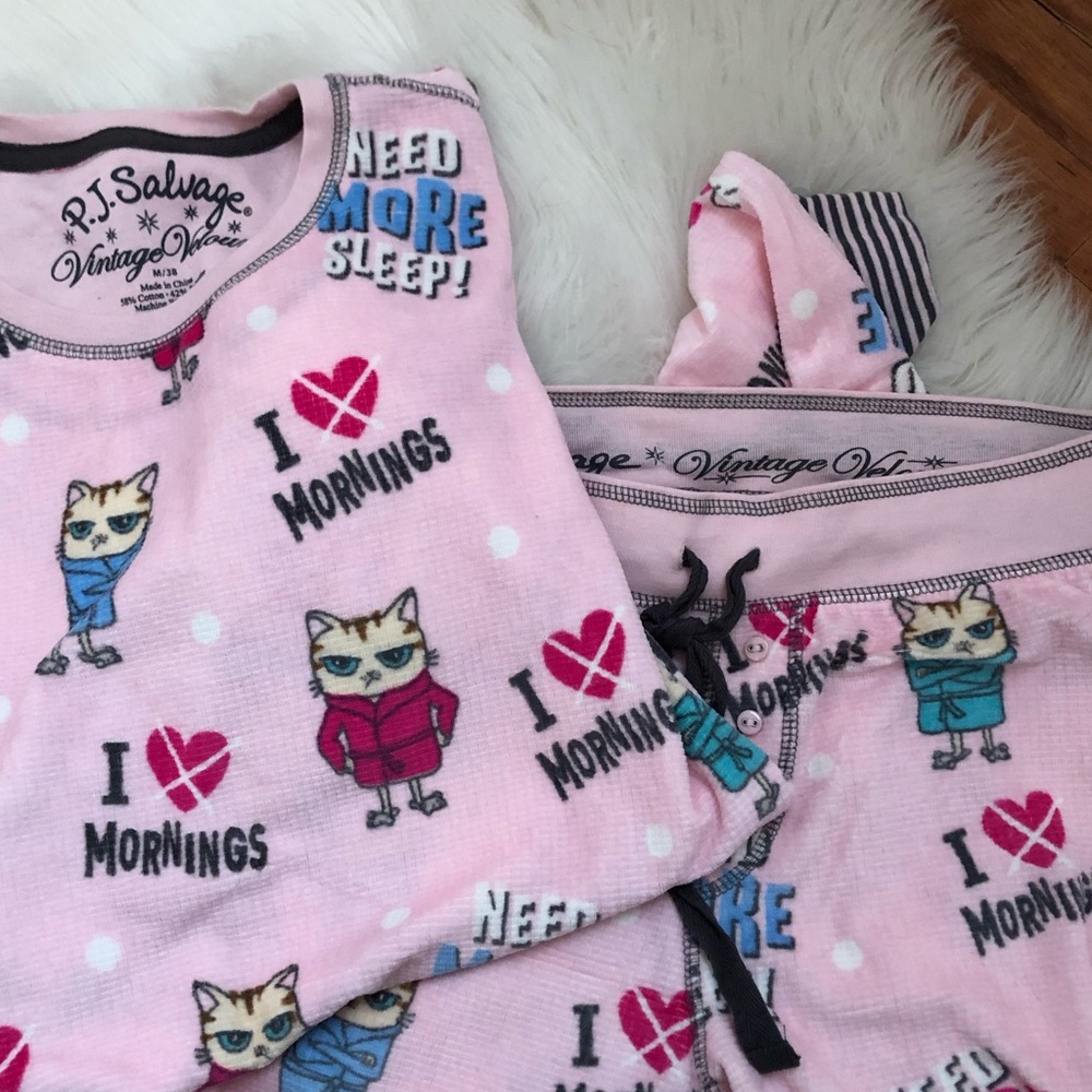 P.J. Salvage vintage velour pajama set - like new!